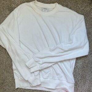 Terry cloth crewneck